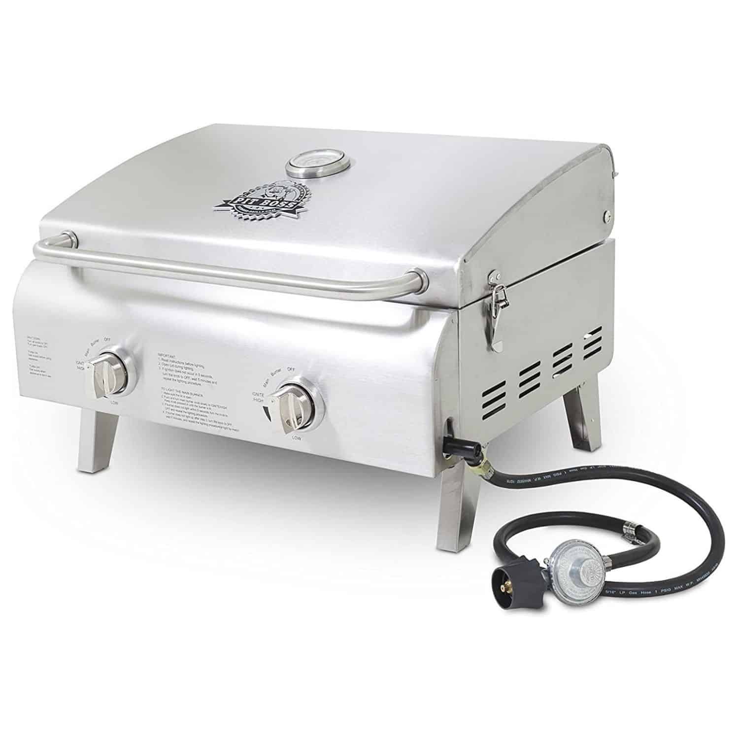 Pit Boss Grills 75275 Stainless Steel Two-Burner Portable Grill
