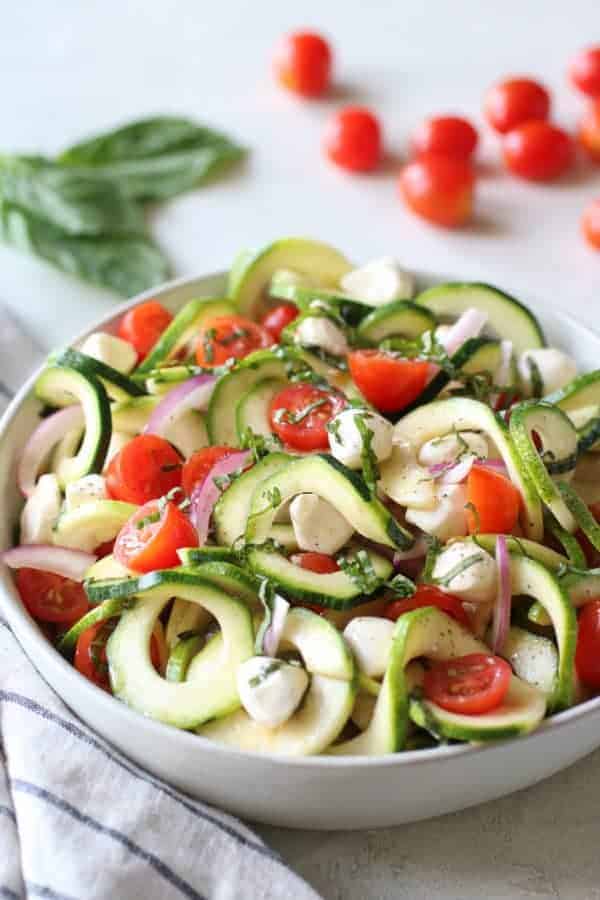 Caprese Zucchini Salad