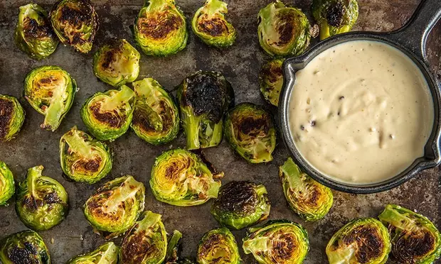 Pellet Grilled Brussel Sprouts